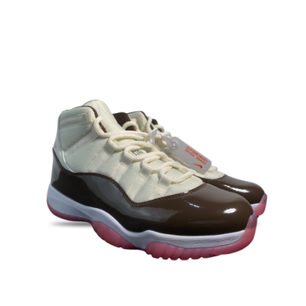 Men's Air Jordan 11  White Black Pink Shoes