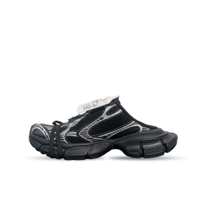 Men's Balenciaga 3XL Mesh Sneaker Mules In Silver Black
