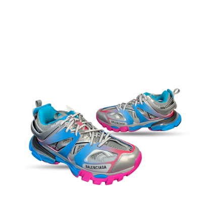 Men's Balenciaga Sneaker Paris 3.0 Sneaker In Blue Pink