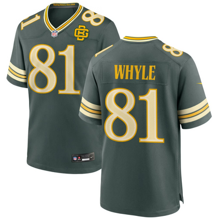 Josh Whyle Green Bay Packers 2026 Rivalries Collection Game Jersey - Green