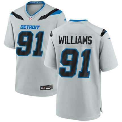 Tyleik Williams Detroit Lions 2026 Rivalries Collection Game Jersey - Silver