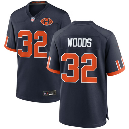 Xavier Woods Chicago Bears 2026 Rivalries Collection Game Jersey - Navy