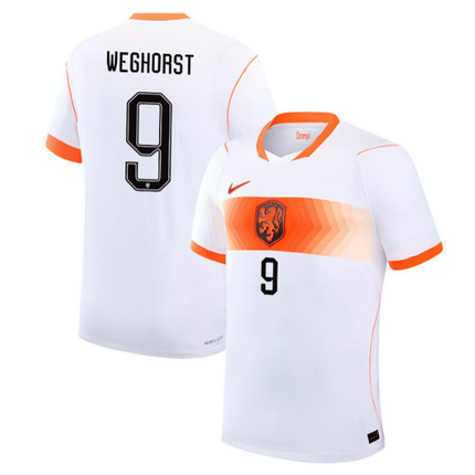 Wout Weghorst Netherlands National Team 2026 World Cup Away Stadium Jersey - White