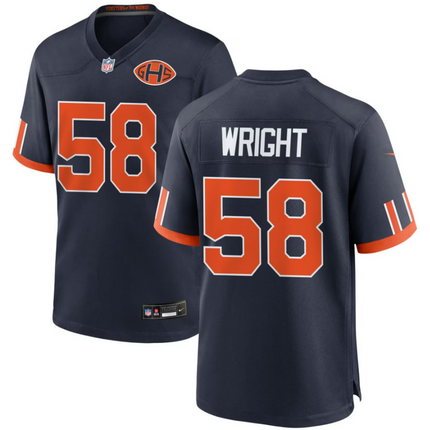 Darnell Wright Chicago Bears 2026 Rivalries Collection Game Jersey - Navy