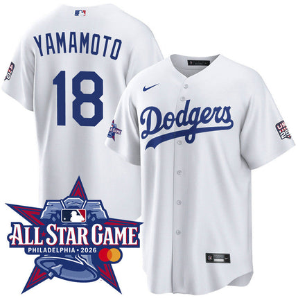Yoshinobu Yamamoto Los Angeles Dodgers 2026 All-Star Game Home Jersey - White