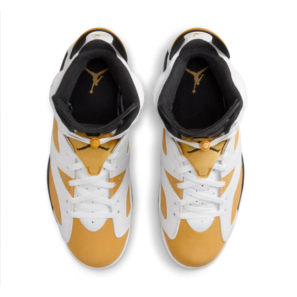 Men's Nike Air Jordan 6 Yellow Ochre Shoes