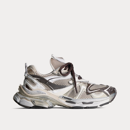 Men's Balenciaga - Runner 2.0 Mesh & Polyurethane Beige Low Top Sneakers