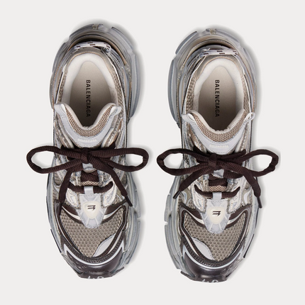 Men's Balenciaga - Runner 2.0 Mesh & Polyurethane Beige Low Top Sneakers
