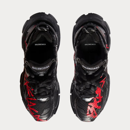 Men's Balenciaga x Adidas Runner Graffiti In Black