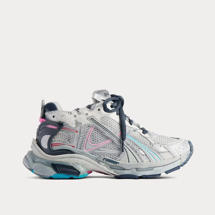Men's Balenciaga Runner Grey Pink Blue Shoes