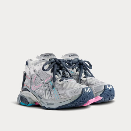 Men's Balenciaga Runner Grey Pink Blue Shoes