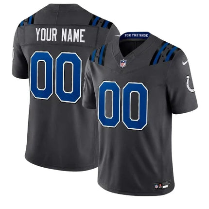 Custom Name Indianapolis Colts 2026 Rivalries Limited Stitched Jersey - Gray