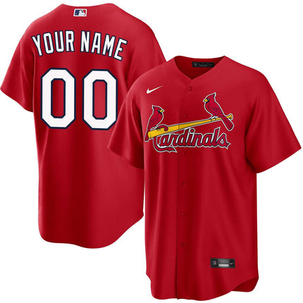 Custom Name St. Louis Cardinals 2026 Alternate Jersey - Red
