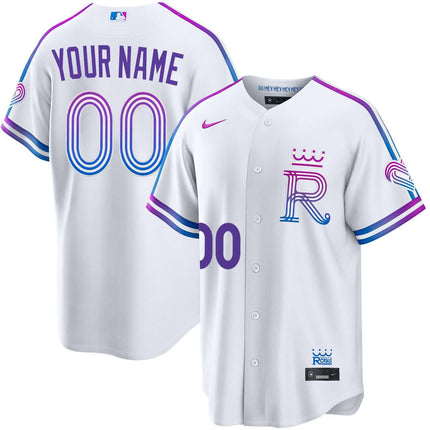 Custom Name Kansas City Royals 2026 City Connect Jersey - White