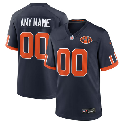 Custom Name Chicago Bears 2026 Rivalries Collection Game Jersey - Navy