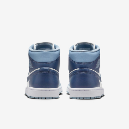 Men's Nike Air Jordan 1 Mid Two-Tone Blue Shoes