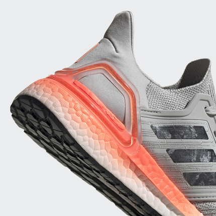 Men's Adidas Ultra Boost 2.0 Grey Two Signal Coral Shoes