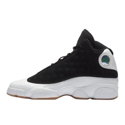 Men's Nike Air Jordan 13 Black White Gum Shoes