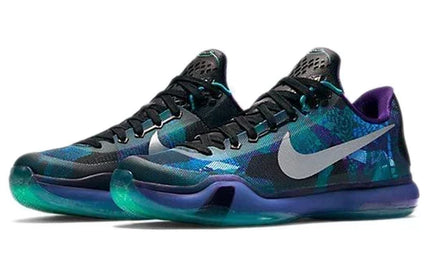 Men's Kobe 10 EP Emerald Glow Reflect Silver Court Purple 'Emrld Glow' Shoes