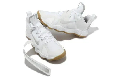 Men's Nike React Hyperset White Metallic Silver Shoes
