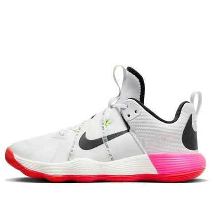 Men's Nike React Hyperset White Pink Orange Shoes