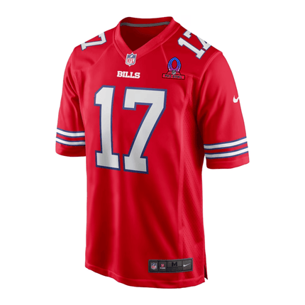 Josh Allen Buffalo Bills 2025 Pro Bowl Patch Alternate Game Men Jersey - Red