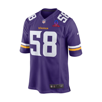 Jonathan Greenard Baltimore Ravens 2025 Pro Bowl Patch Game Men Jersey - Purple