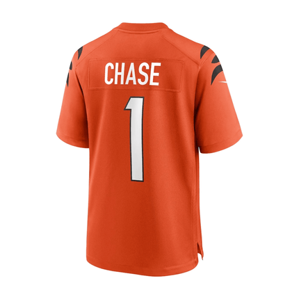 Ja'Marr Chase Cincinnati Bengals 2025 Pro Bowl Patch Game Men Jersey - Orange