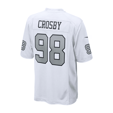 Maxx Crosby Las Vegas Raiders 2025 Pro Bowl Patch Game Men Jersey - White
