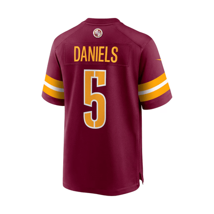Jayden Daniels Washington Commanders 2025 Pro Bowl Patch Game Men Jersey - Burgundy