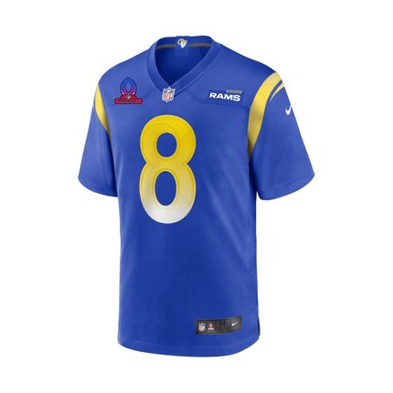 Jared Verse Los Angeles Rams 2025 Pro Bowl Patch Game Men Jersey - Royal