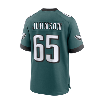 Lane Johnson Philadelphia Eagles 2025 Pro Bowl Patch Game Men Jersey - Midnight Green