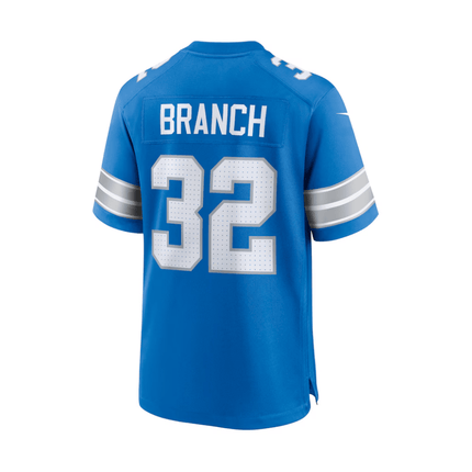 Brian Branch Detroit Lions 2025 Pro Bowl Patch Game Men Jersey - Blue