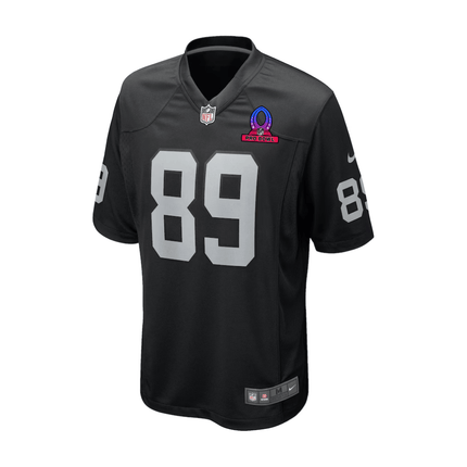 Brock Bowers Las Vegas Raiders 2025 Pro Bowl Patch Game Men Jersey - Black
