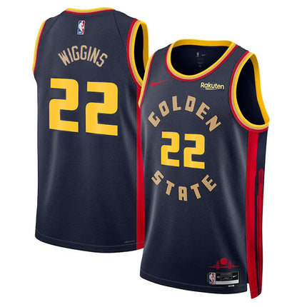 Andrew Wiggins Golden State Warriors 2024-2025 City Edition Fan Support Team Navy Jersey
