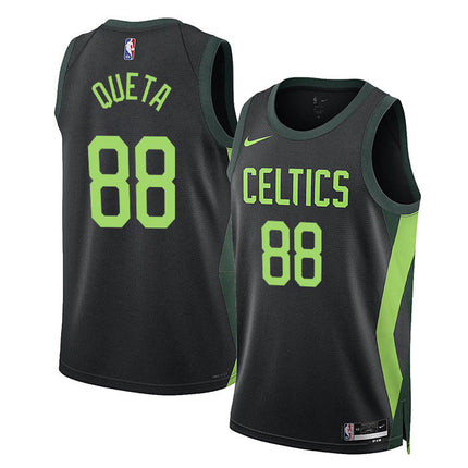 Neemias Queta Boston Celtics 2024-2025 City Edition Fan Support Team Black Jersey