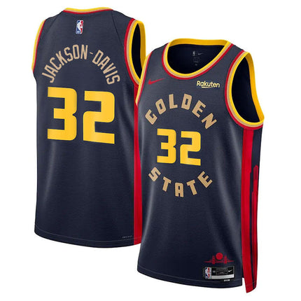 Trayce Jackson-Davis Golden State Warriors 2024-2025 City Edition Fan Support Team Navy Jersey