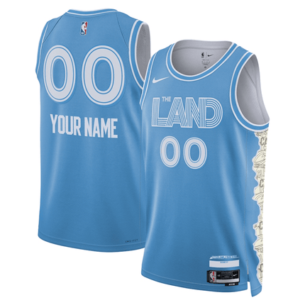Customize Cleveland Cavaliers 2024-2025 City Edition Fan Support Team Blue Jersey