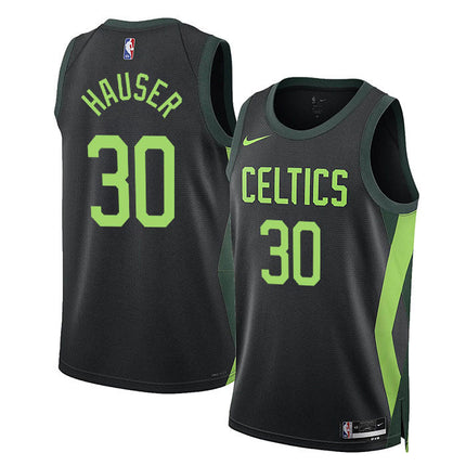 Sam Hauser Boston Celtics 2024-2025 City Edition Fan Support Team Black Jersey