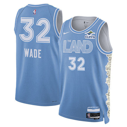 Dean Wade Cleveland Cavaliers 2024-2025 City Edition Fan Support Team Blue Jersey