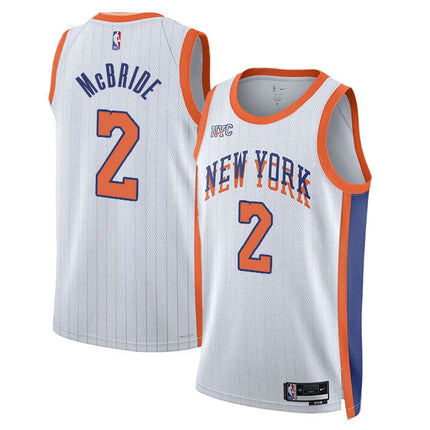 Miles McBride New York Knicks 2024-2025 City Edition Fan Support Team Jersey
