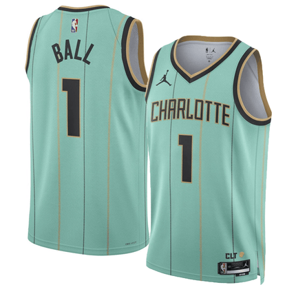 Lamelo Ball Charlotte Hornets 2024-2025 City Edition Fan Support Team Teal Jersey