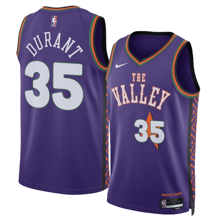 Kevin Durant Phoenix Suns 2024-2025 City Edition Fan Support Team Purple Jersey