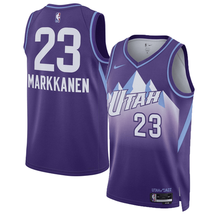 Lauri Markkanen Utah Jazz 2024-2025 City Edition Fan Support Team Purple Jersey