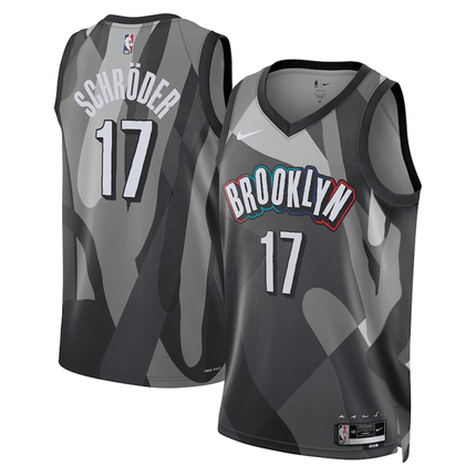 Dennis Schroder Brooklyn Nets 2024-2025 City Edition Fan Support Team Black Jersey