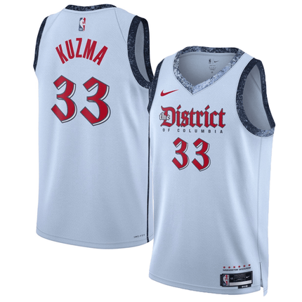 Kyle Kuzma Washington Wizards 2024-2025 City Edition Fan Support Team Light Blue Jersey