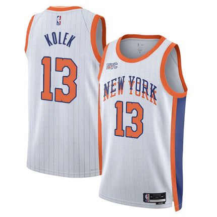 Tyler Kolek New York Knicks 2024-2025 City Edition Fan Support Team Jersey