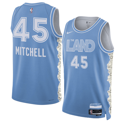 Donovan Mitchell Cleveland Cavaliers 2024-2025 City Edition Fan Support Team Blue Jersey