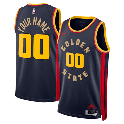 Customize Golden State Warriors 2024-2025 City Edition Fan Support Team Black Jersey