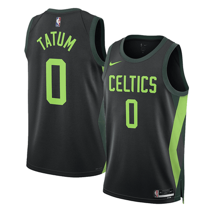 Jayson Tatum Boston Celtics 2024-2025 City Edition Fan Support Team Black Jersey